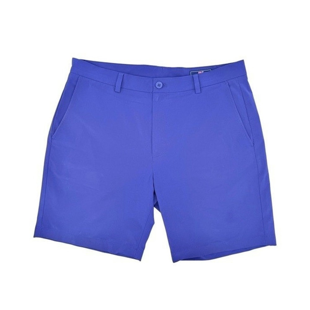 Vineyard Vines Performance Breaker Shorts Mens 35 Blue Purple Stretch Golf 9"